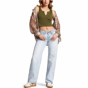 Levi's Low Loose Jeans 27x32 Pick Sides | Y2K Relaxed Cool | Light Wash NWT